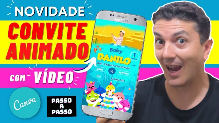 Como Fazer Convite de Aniversário Virtual Animado com Direito a Vídeo do Tema – [ Super Diferente ]