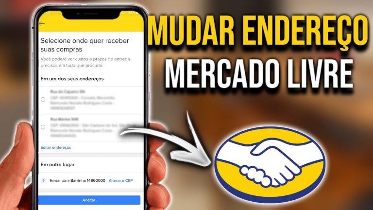 Como alterar endereço do Mercado Livre