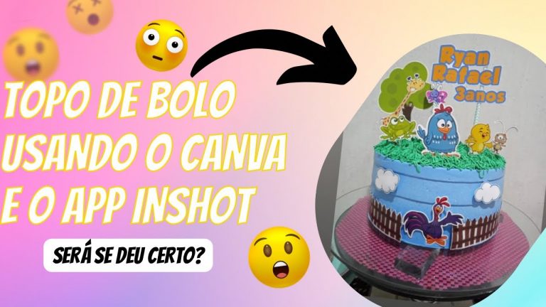 Como fazer topo de bolo pelo celular usando o canva + dica de app e site