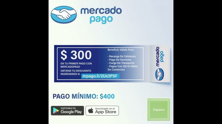 Cuponw: $300 en tu cuenta MercadoPago