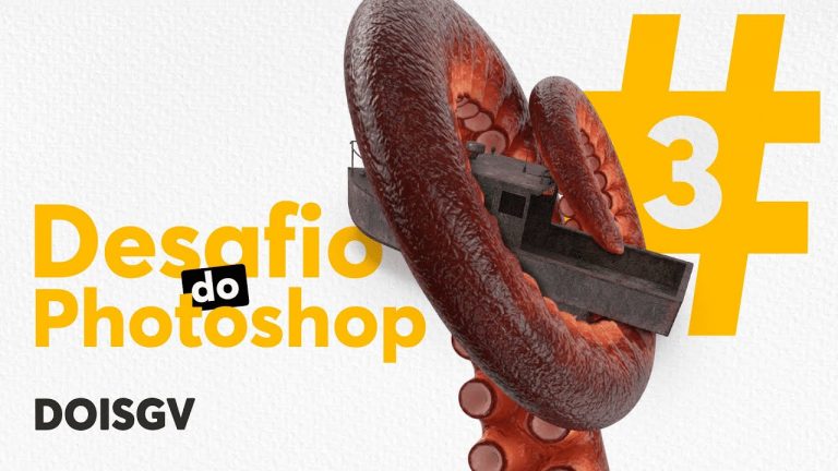 Desafio do Photoshop #3 – Salvando os meninos do polvo gigante