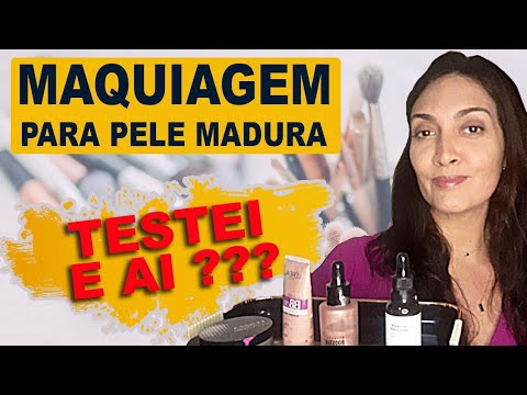 Dicas de maquiagem para pele madura. Testei e curti.