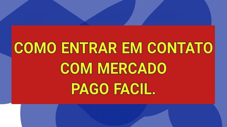 #Entrar em contato com mercado pago facil