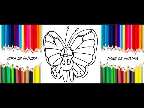 Hora da Pintura – Colorindo Buterfree | Personagens Pokemon | 150 Pokemons | Pokedex | Pokeagenda