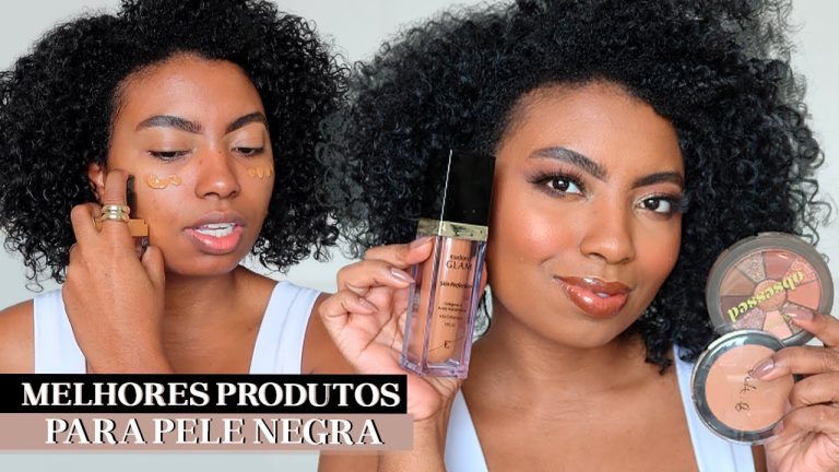 MAQUIAGEM COMPLETA COM OS PRODUTOS QUE MAIS FUNCIONAM EM PELE NEGRA Camila Nunes