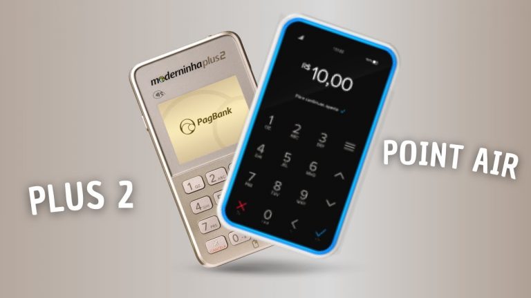 MÁQUINA POINT AIR MERCADO PAGO OU MODERNINHA PLUS 2 PAGSEGURO – (QUAL ESCOLHER?)