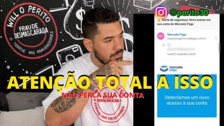 MERCADO PAGO – Todo mundo deveria saber disso – Golpe para hackear a sua conta.