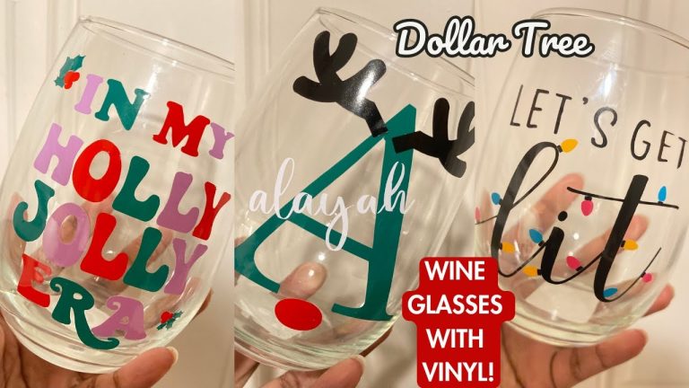 PERSONALIZED WINE GLASSES WITH CRICUT| BEGINNER FRIENDLY TUTORIAL!