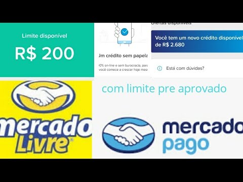 novidade no App:mercado pago e mercado livre com empréstimo pré aprovado na conta