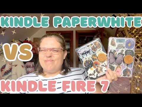 The Kindle PaperWhite VS The Kindle Fire 7! ✨📱