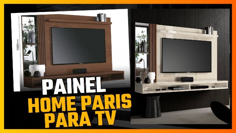 PAINEL HOME PARIS PARA TV ATÉ 55 POLEGADAS, COM ESPELHO LATERAL – PRESENTE DIA DAS MÃES