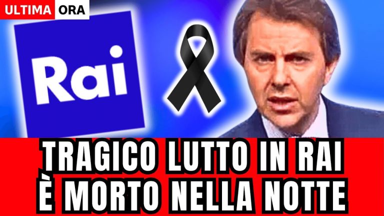 🔴 TRAGICO LUTTO IN RAI POCO FA: “È MORTO NELLA NOTTE…” FAN IN LACRIME