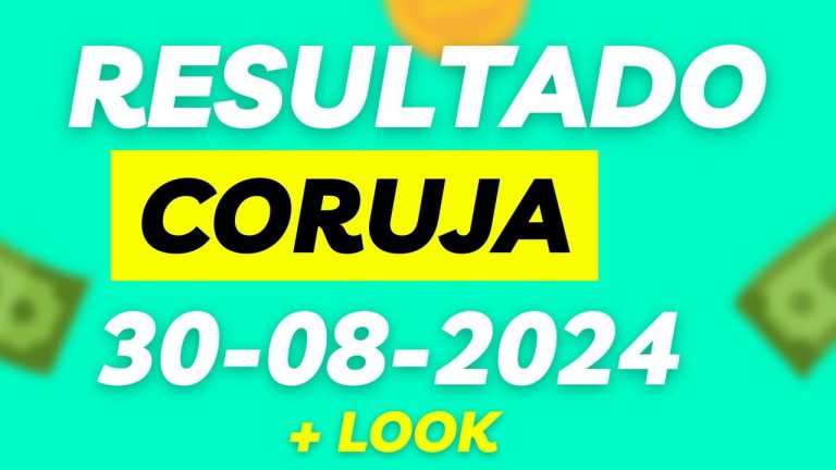 Jogo do bicho ao vivo – Resultado – coruja ptn 30_08_2024