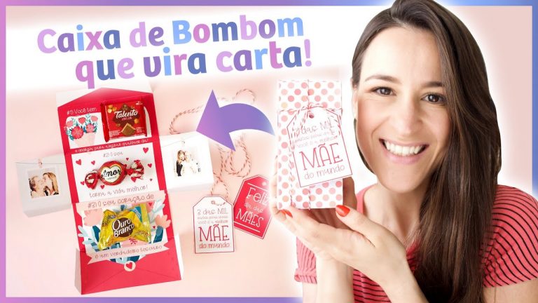 CAIXA DE BOOMBOM QUE VIRA CARTA PARA PRESENTE DE DIA DAS MÃES | #Laína