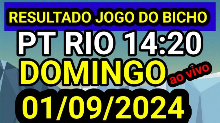 Resultado jogo do bicho PT DOMINGO ao vivo 11:00 hr hoje ao vivo 01/09/2024 – DOMINGO