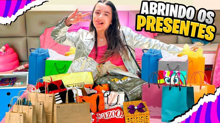 ABRINDO TODOS OS PRESENTES QUE GANHEI NO MINHA FESTA DE  ANIVERSÁRIO DE 12 ANOS – MARCELA JARDIM