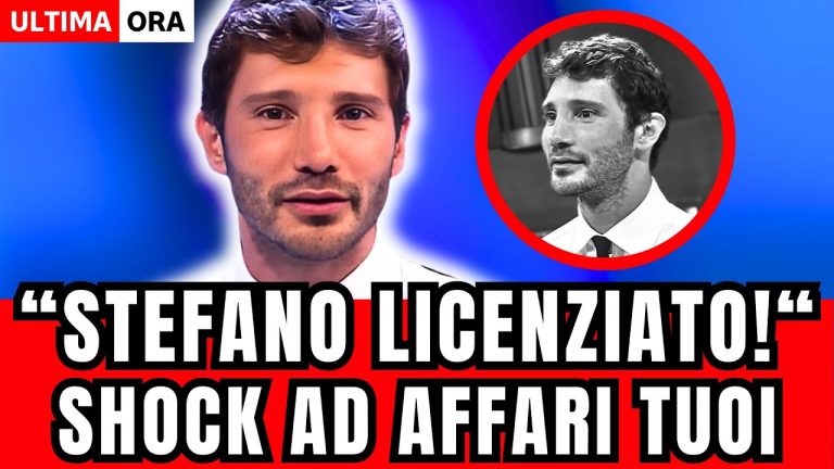 🔴 STEFANO DE MARTINO IN LACRIME: “SONO STATO LICEN…” CHOC AD AFFARI TUOI POCO FA