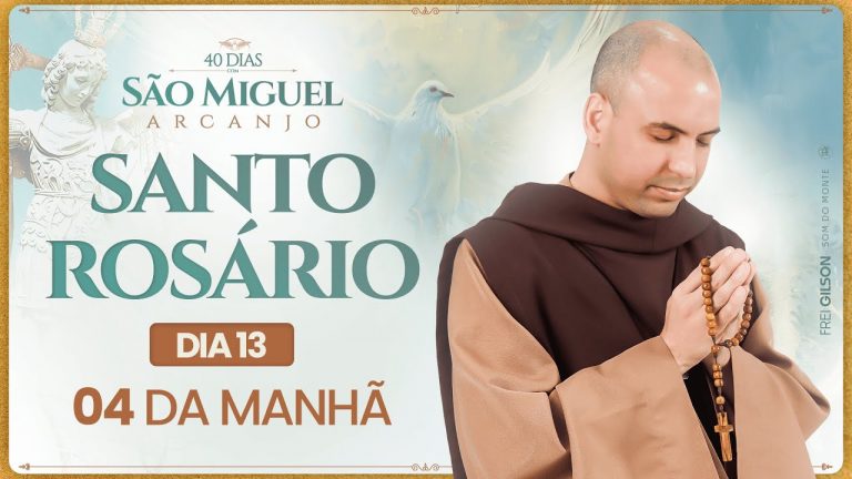 Santo Rosário | 40 Dias com São Miguel Arcanjo 2024 | 04:00 | 13° Dia | Live Ao vivo