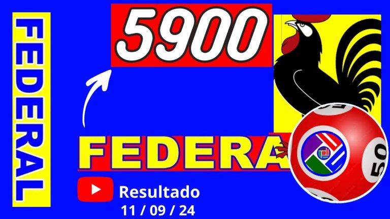 Resultado do Jogo do Bicho das 19 horas pela Loteria Federal 5900