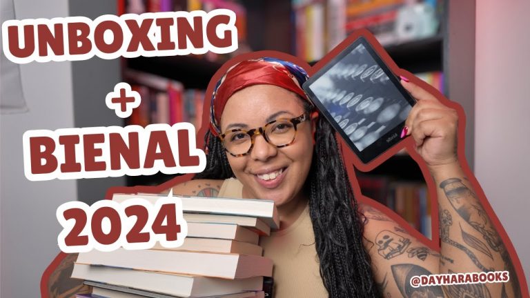 Unboxing, compras da Bienal 2024 e ganhei um Kindle da Audible!