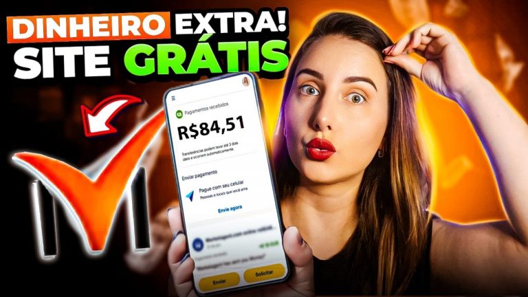 💥PAGOU R$84 usando apenas o CELULAR! Site grátis pra iniciante ganhar dinheiro extra online em 2024