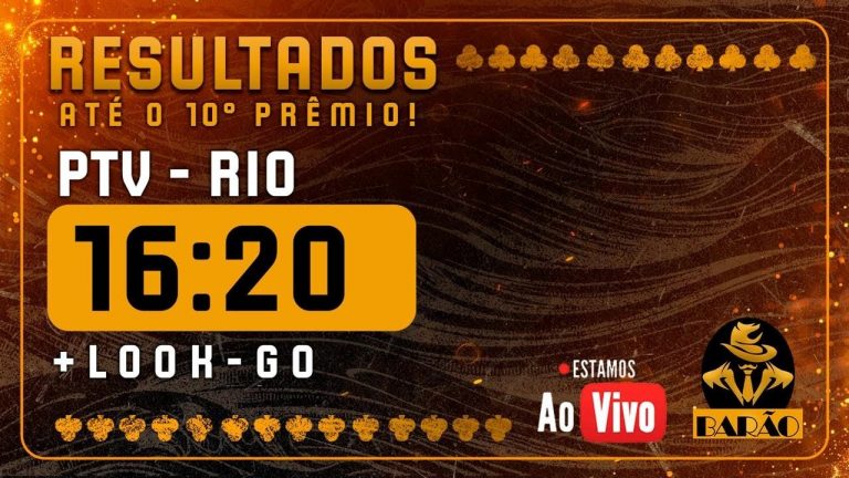 RESULTADO JOGO DO BICHO – PTV+ LOOK – 16H20 – 21/09/24