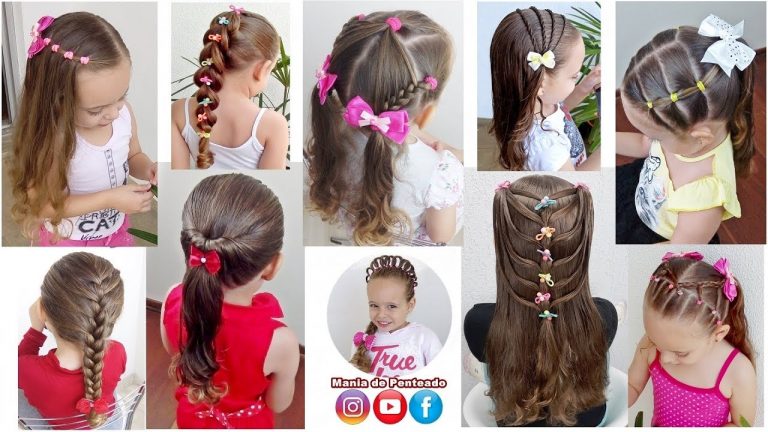 9 Penteados Infantis Fáceis e Rápidos para Escola | 9 Quick and Easy Hairstyles for Girls😍