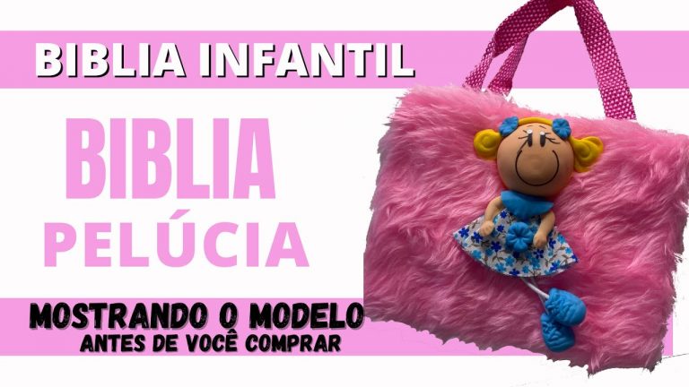 Bíblia infantil pelúcia linda