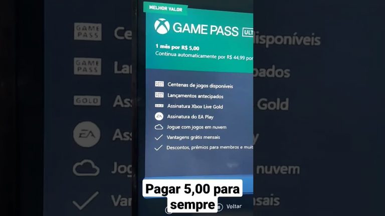 Como pagar apenas 5,00 todo mês no game pass ultimate