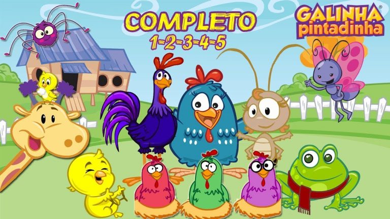 Galinha Pintadinha COMPLETO 1,2,3,4,5 INFANTIL – CLIPES MUSICAIS BRASIL DVD MP4