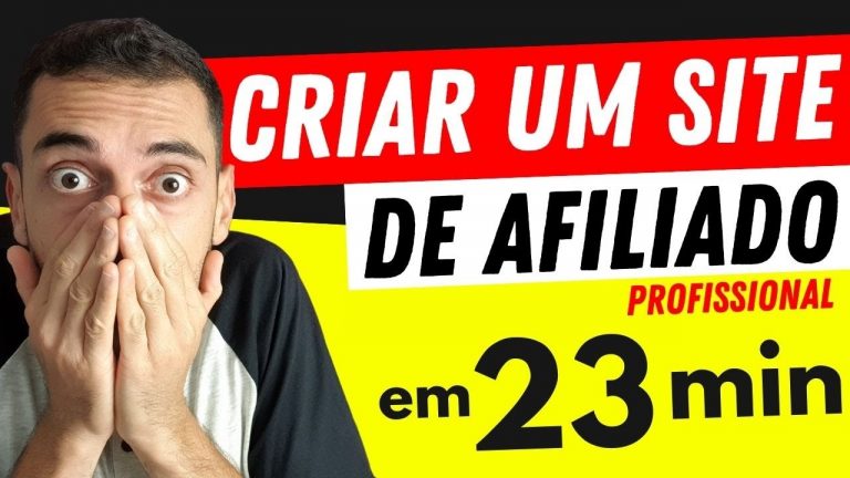 IMPERDÍVEL: Aprenda Como Criar Site Profissional de Afiliado em Apenas 23 Min (Do Zero) 🏅