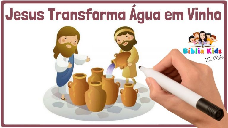 JESUS TRANSFORMA ÁGUA EM VINHO | Bíblia Para Crianças | Ep. 06 Novo Testamento | Desenhos Bíblicos