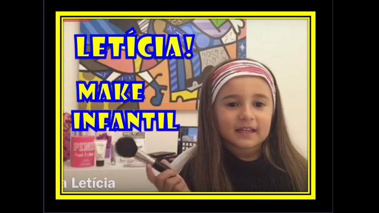 Leticinha! Maquiagem infantil! Make kids.