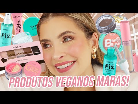 MAQUIAGEM COMPLETA SÓ USANDO VIZZELA!!! PRODUTOS VEGANOS, BRASILEIROS, DE ALTA QUALIDADE!