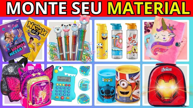 🎒📚 MONTE SEU MATERIAL ESCOLAR ✏️ JOGO DAS ESCOLHAS