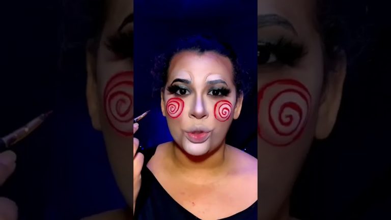 Maquiagem halloween makeup jogos mortais #viral #halloween #makeuptutorial #shorts #jogosmortais