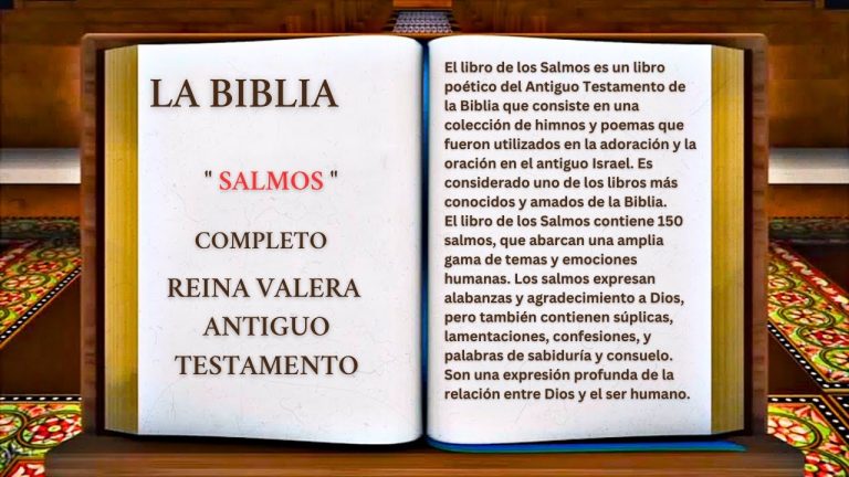 ORIGINAL: LA BIBLIA EL LIBRO DE LOS ” SALMOS ” COMPLETO REINA VALERA ANTIGUO TESTAMENTO