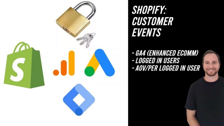 Shopify Customer Events (Logged In Data, GA4, Google Ads)