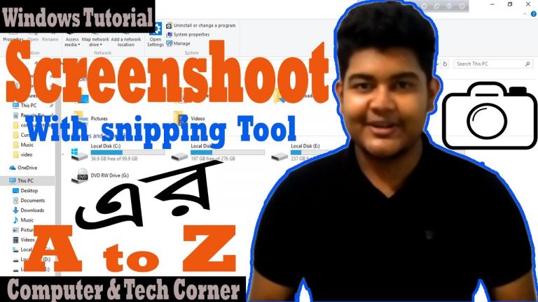 Windows Tutorial: How to Take Screenshots in Windows(Bangla)_Passion for Learn