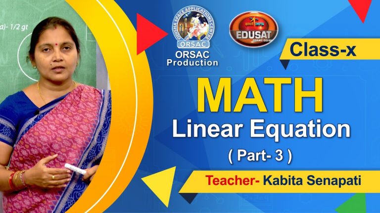 ସରଳ ସହସମୀକରଣ (Linear Equation), Part-3, Class – X