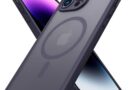 Capa Capinha Anti Impacto Magnética Fosca Slim com Protetor de Câmera Case Compatível com iPhone (Roxo, iPhone 15 Pro Max)