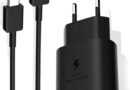 Carregador COM CABO Tipo C 25W para Samsung 3A Fast Charge Preto Original Compatível com S21 FE S22 PLUS S23 S24 ULTRA