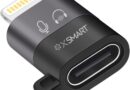 adaptador OTG USB C para Lightning suporta audio,lapelas para iphone 14/13/12/11/iPad, Leitor de cartão de câmera, teclado, mouse, unidade flash USB (1, preto)