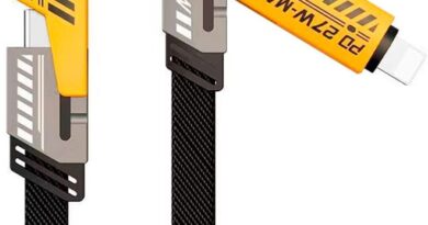 Cabo de Carregamento 4 em 1, USB para Tipo-C e Lightning, Compatível com Iphone e Samsung, 65W Turbo, Preto