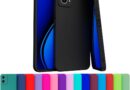 Capa Celular Case Compatível Motorola Moto G35 Silicone Aveludada Com Proteção De Câmera (AZUL PISCINA)