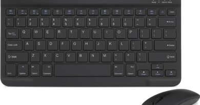 Combo Teclado e Mouse Bluetooth Ultrafino Sem Fio, Portátil e Recarregável E Teclado sem Fio – Compatível com Tablets Android, Celular, Smartphone, iPhone, iPad mini, Pro Air 10.2 10.9 11 12.9