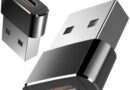 Adaptador OTG Conversor Plug Usb C Fêmea Para Usb Macho Para iPhone 11 12 13 14 Pro Max (Preto)