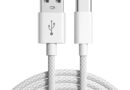 Cabo USB para USB-C Turbo Material Premium Revestido em Nylon Comprimento 1,5 metro – Compatível com iPhone e Android