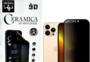 Película Cerâmica Privacidade Brilhante IPhone X 11 12 13 14 15 16e PRO MAX Proteção Total, Anti-Risco e Anti-Espião (13/13 PRO /14/16 E)