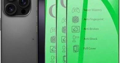 [GL CASES] Kit 3x Pelicula iPhone 16 Pro Em Cerâmica Película iPhone 16 Pro Com Cobertura Total Da Tela Pelicula Flexível Resistente Ultra Fina Não Quebra E Não Trinca Anti Impacto Queda e Choque